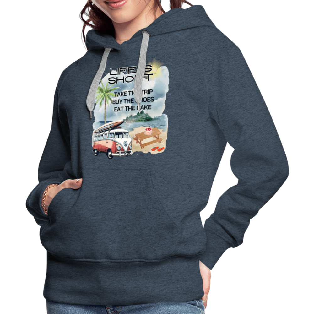 SPOD Women’s Premium Hoodie | Spreadshirt 444 Life is Short - Women’s Premium Hoodie