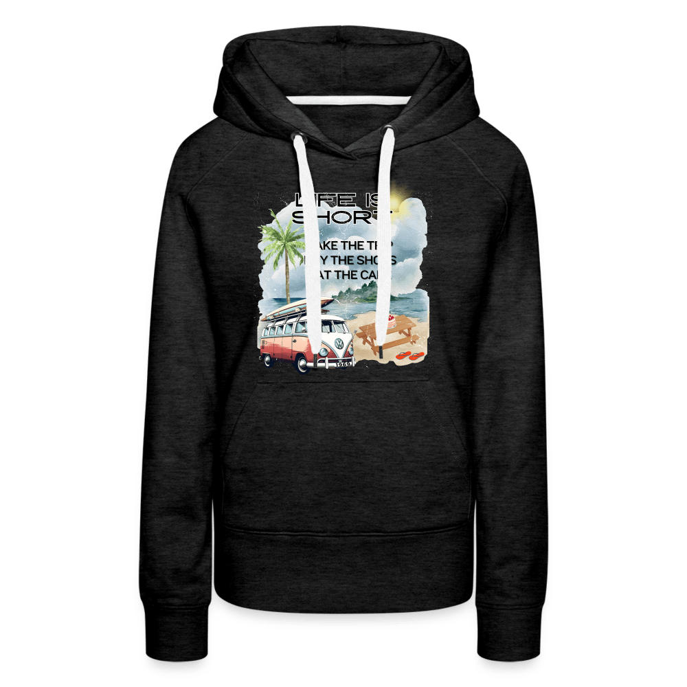 SPOD Women’s Premium Hoodie | Spreadshirt 444 charcoal grey / S Life is Short - Women’s Premium Hoodie