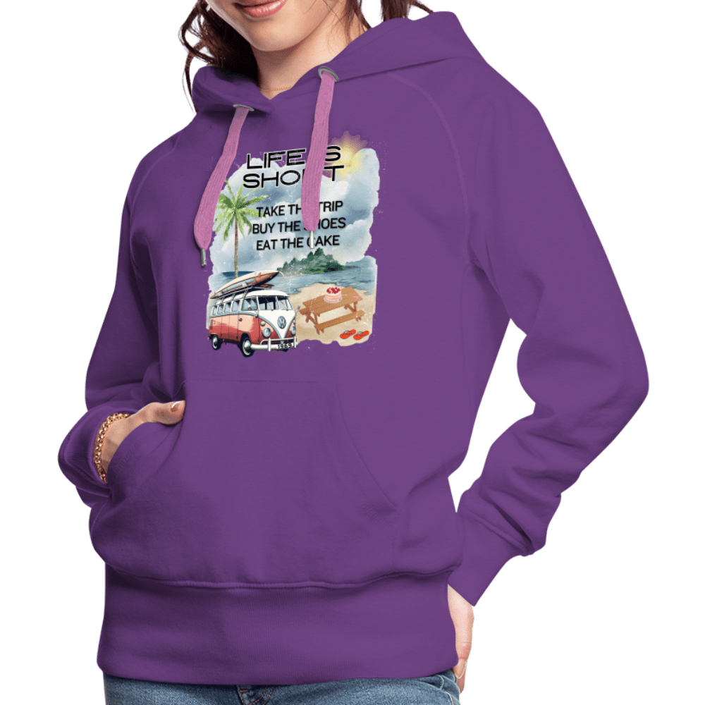 SPOD Women’s Premium Hoodie | Spreadshirt 444 Life is Short - Women’s Premium Hoodie