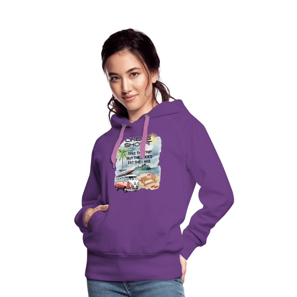 SPOD Women’s Premium Hoodie | Spreadshirt 444 Life is Short - Women’s Premium Hoodie