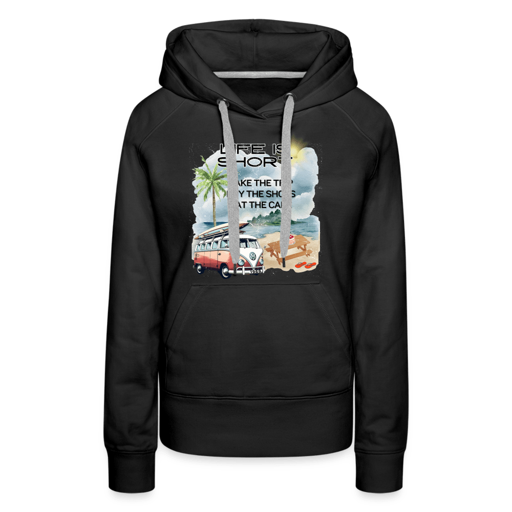 SPOD Women’s Premium Hoodie | Spreadshirt 444 black / S Life is Short - Women’s Premium Hoodie