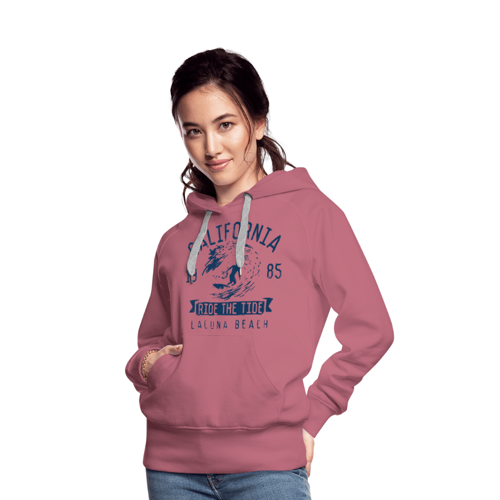 Ride the Tide California Women s Premium Hoodie Spruced Roost