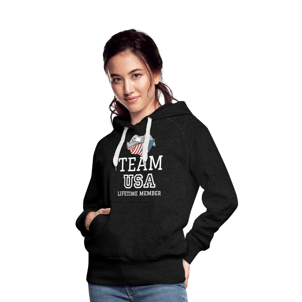 SPOD Women’s Premium Hoodie | Spreadshirt 444 charcoal grey / S Team USA - Lifetime Member  - Women’s Premium Hoodie