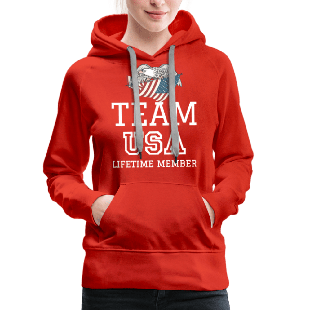 SPOD Women’s Premium Hoodie | Spreadshirt 444 Team USA - Lifetime Member  - Women’s Premium Hoodie