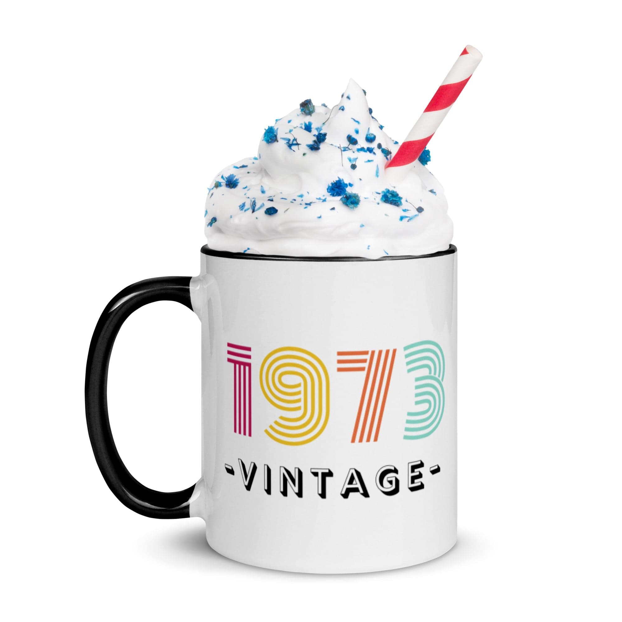 Spruced Roost 1973 Vintage! 50th Birthday Mug with Color Inside