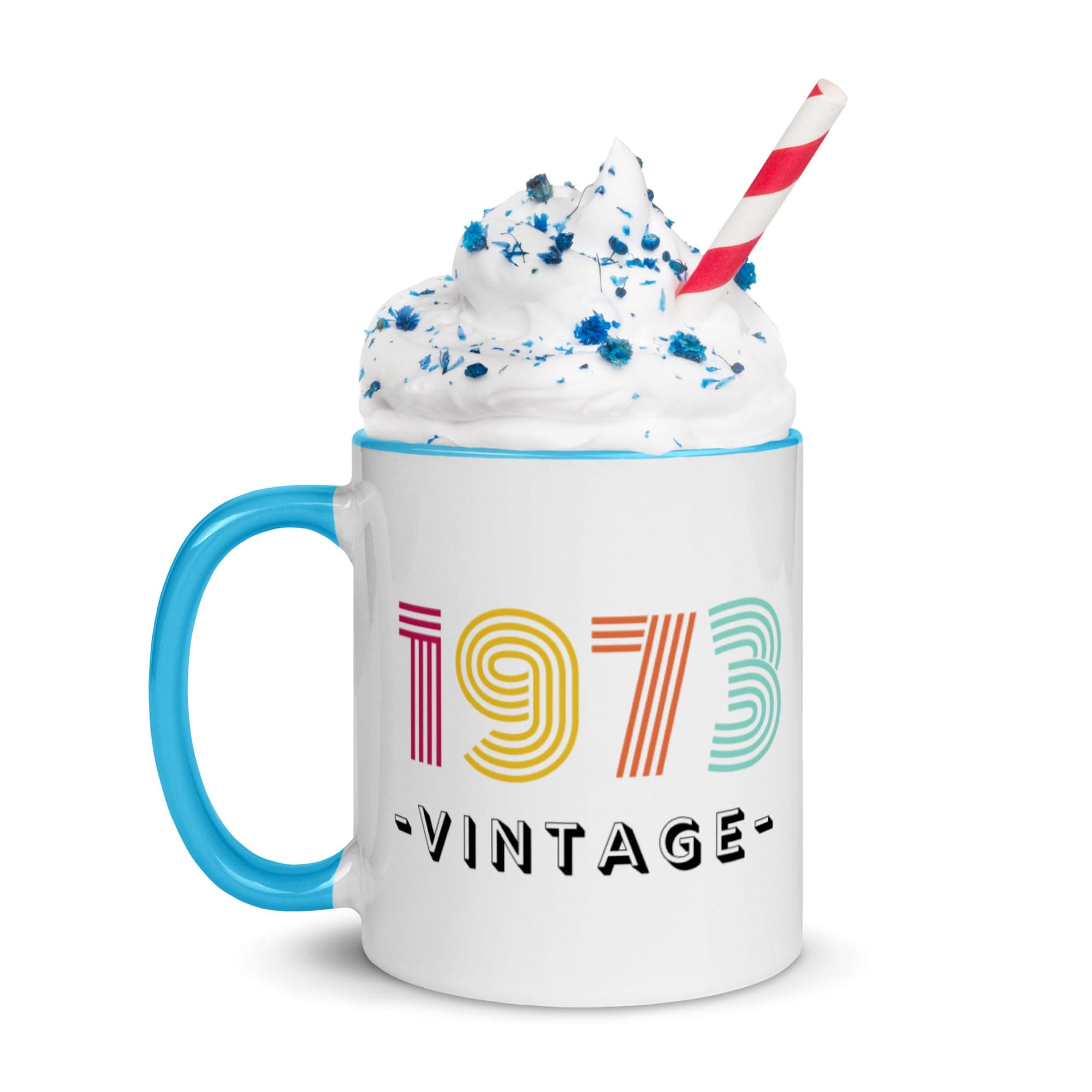 Spruced Roost 1973 Vintage! 50th Birthday Mug with Color Inside