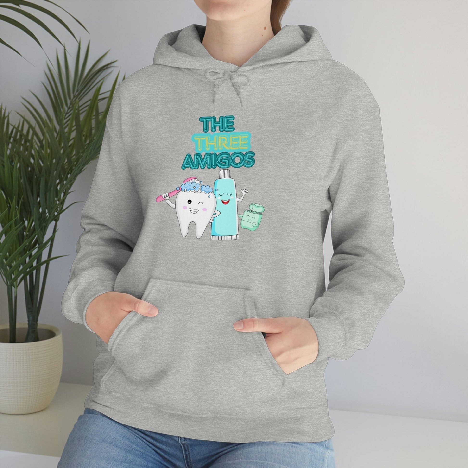 Printify Hoodie The three Amigos - Dental - Unisex Heavy Blend™ Hooded Sweatshirt