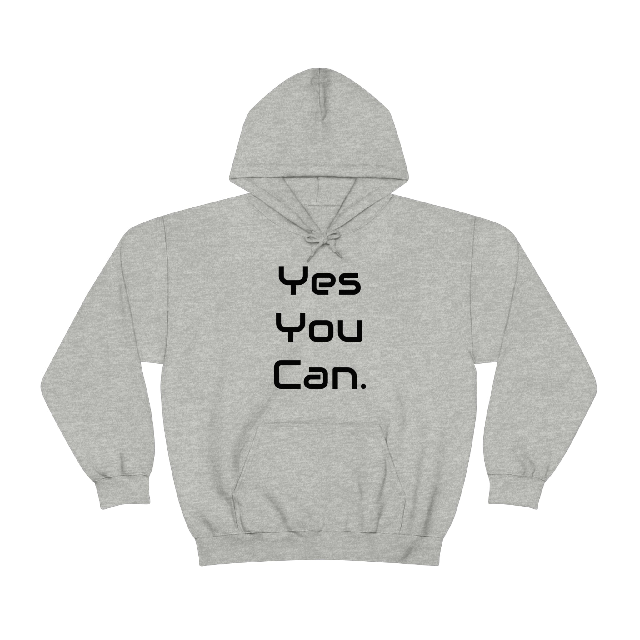 Printify Hoodie Sport Grey / S Yes You Can - Unisex Heavy Blend™ Hooded Sweatshirt