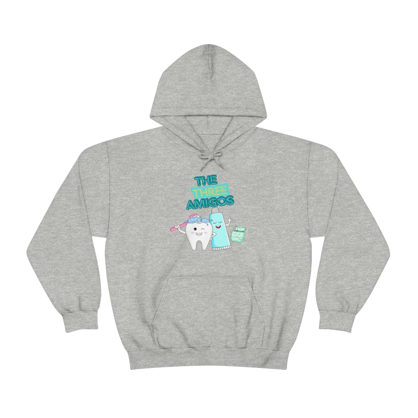 Printify Hoodie Sport Grey / S The three Amigos - Dental - Unisex Heavy Blend™ Hooded Sweatshirt