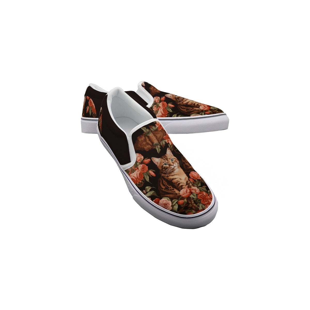 Cat Kaleidoscope Women's Slip On Sneakers