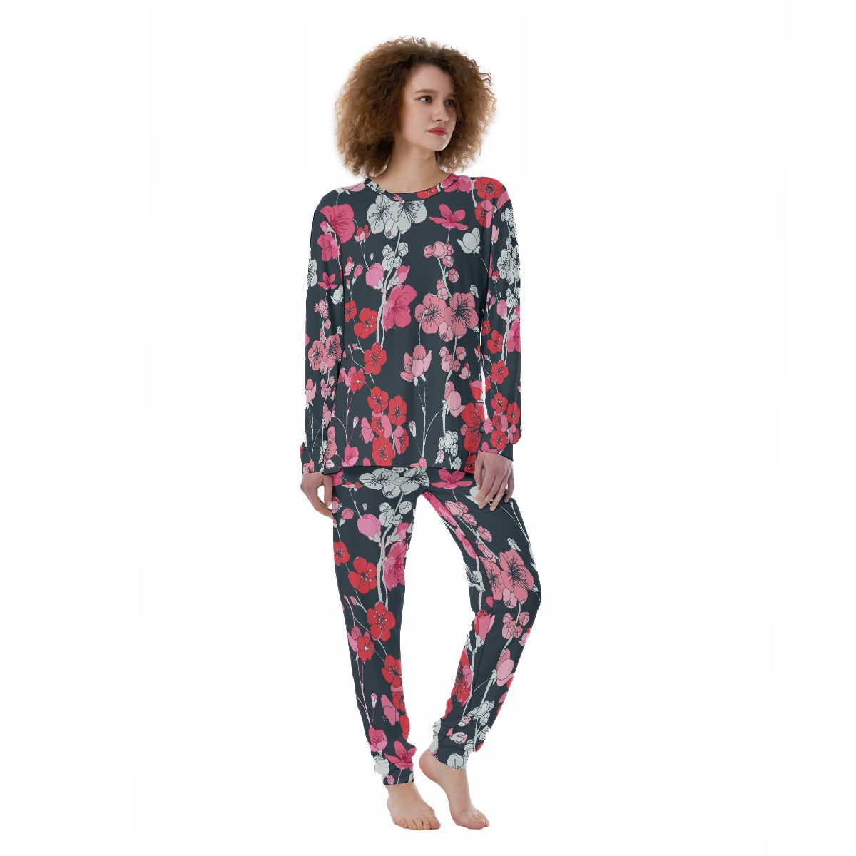 Majenta Floral All-Over Print Women's Pajamas