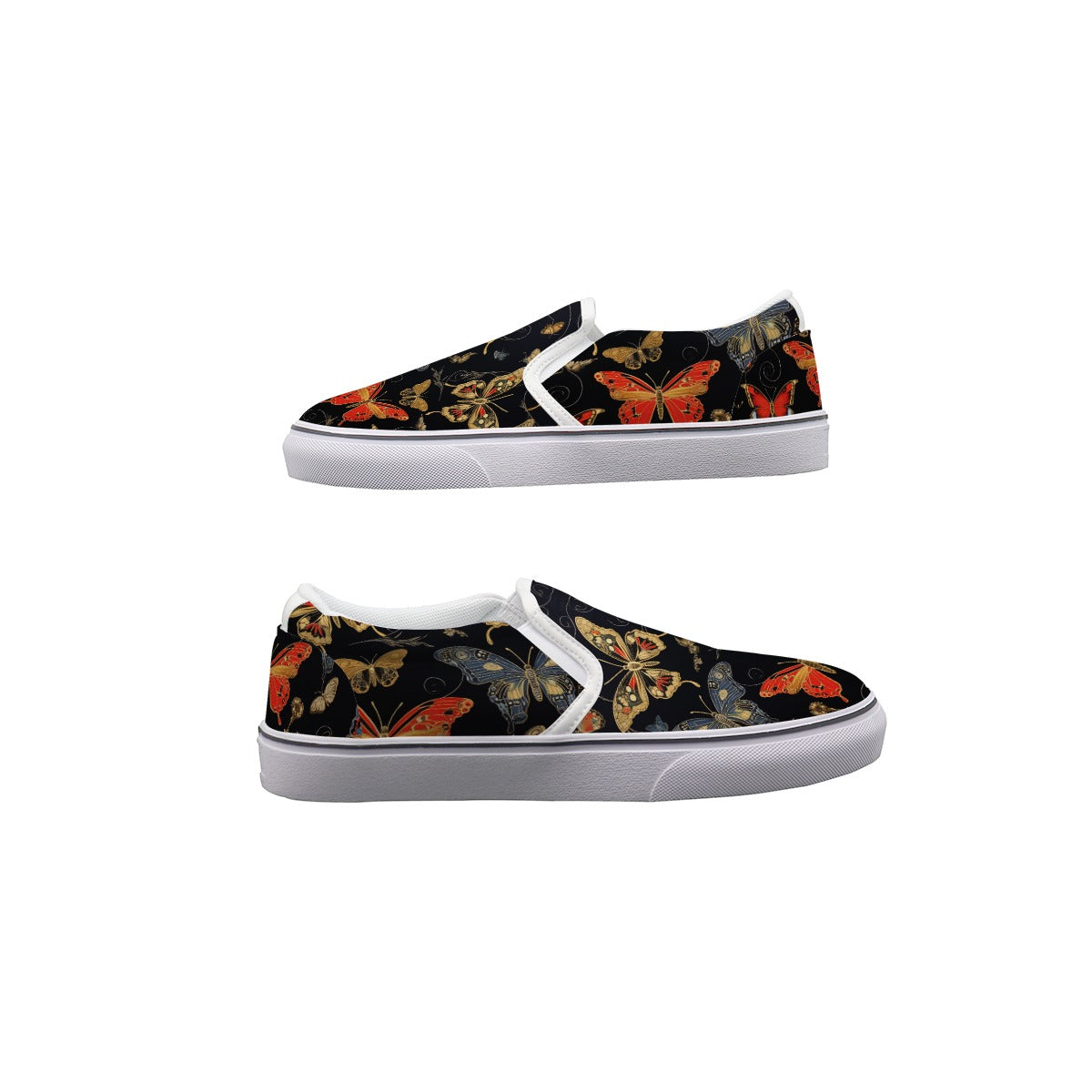 Multi Mariposa - Women's Slip On Sneakers