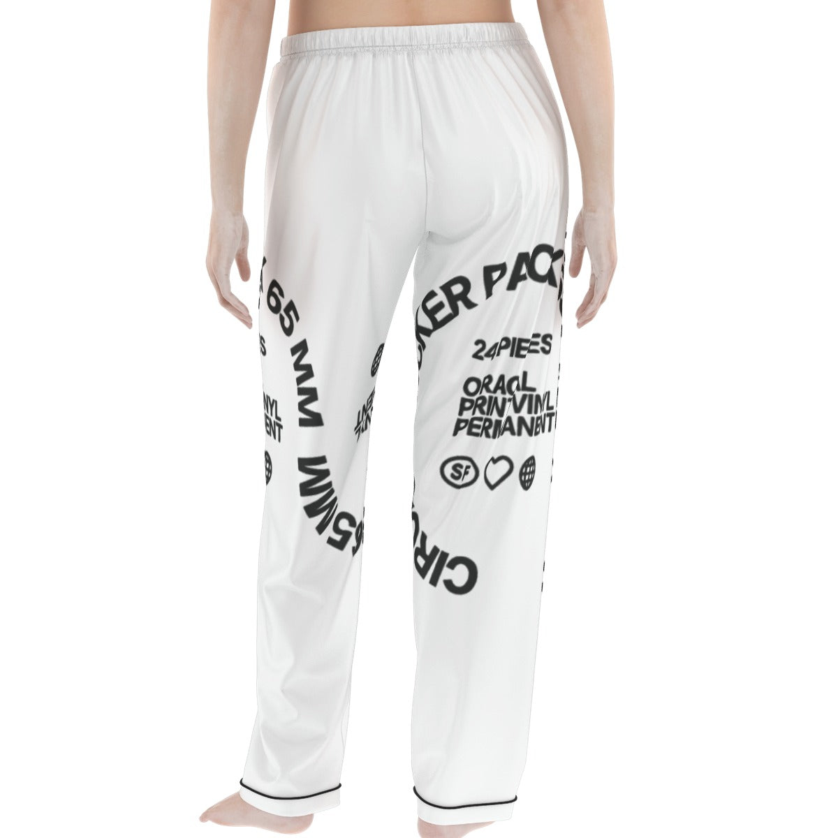 65mm Print All-over print Women'S Trousers Pajamas 2pc Set