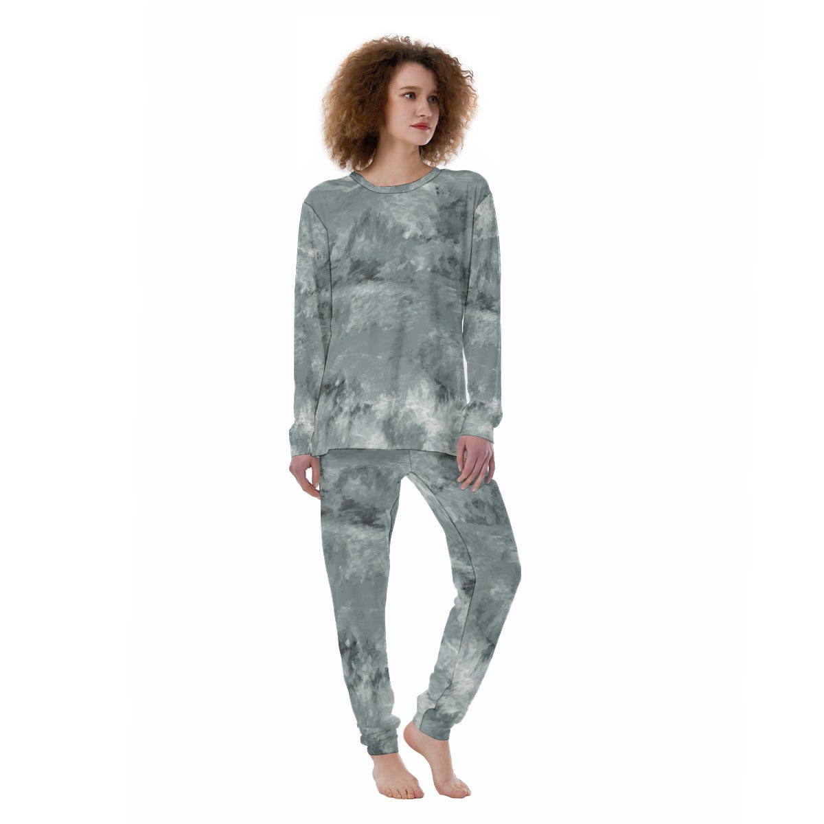 Sage Green Dream All-Over Print Women's Pajamas