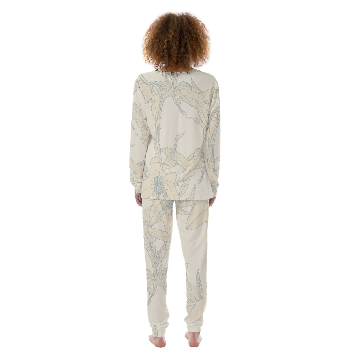 Ecru Mirage All-Over Print Women's Pajamas