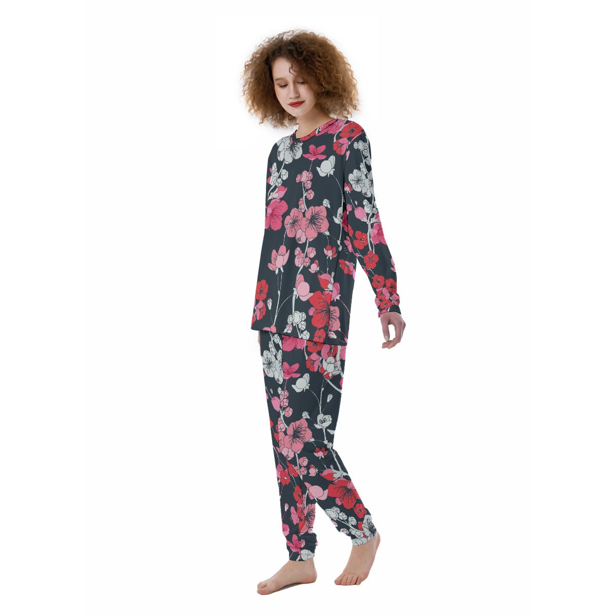 Majenta Floral All-Over Print Women's Pajamas