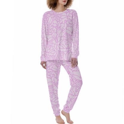 Lavender All-Over Print Women's Pajamas