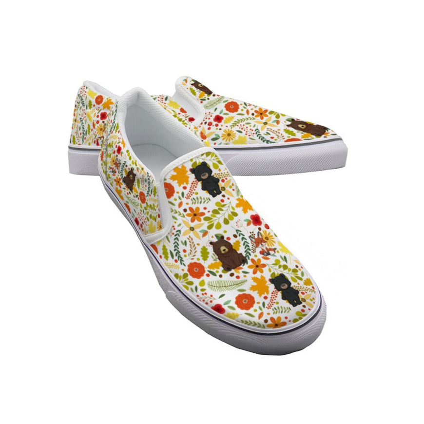 Flora & Fauna - Women's Slip On Sneakers