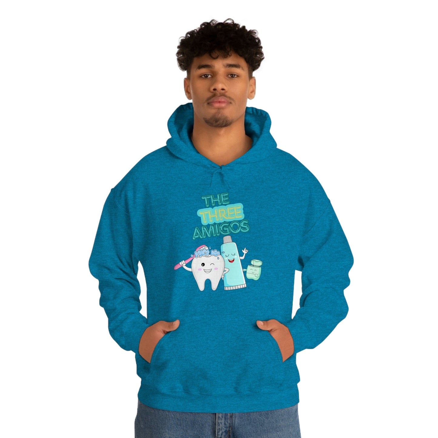 Printify Hoodie The three Amigos - Dental - Unisex Heavy Blend™ Hooded Sweatshirt