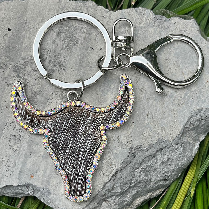 Bull Shape Key Chain - Spruced Roost