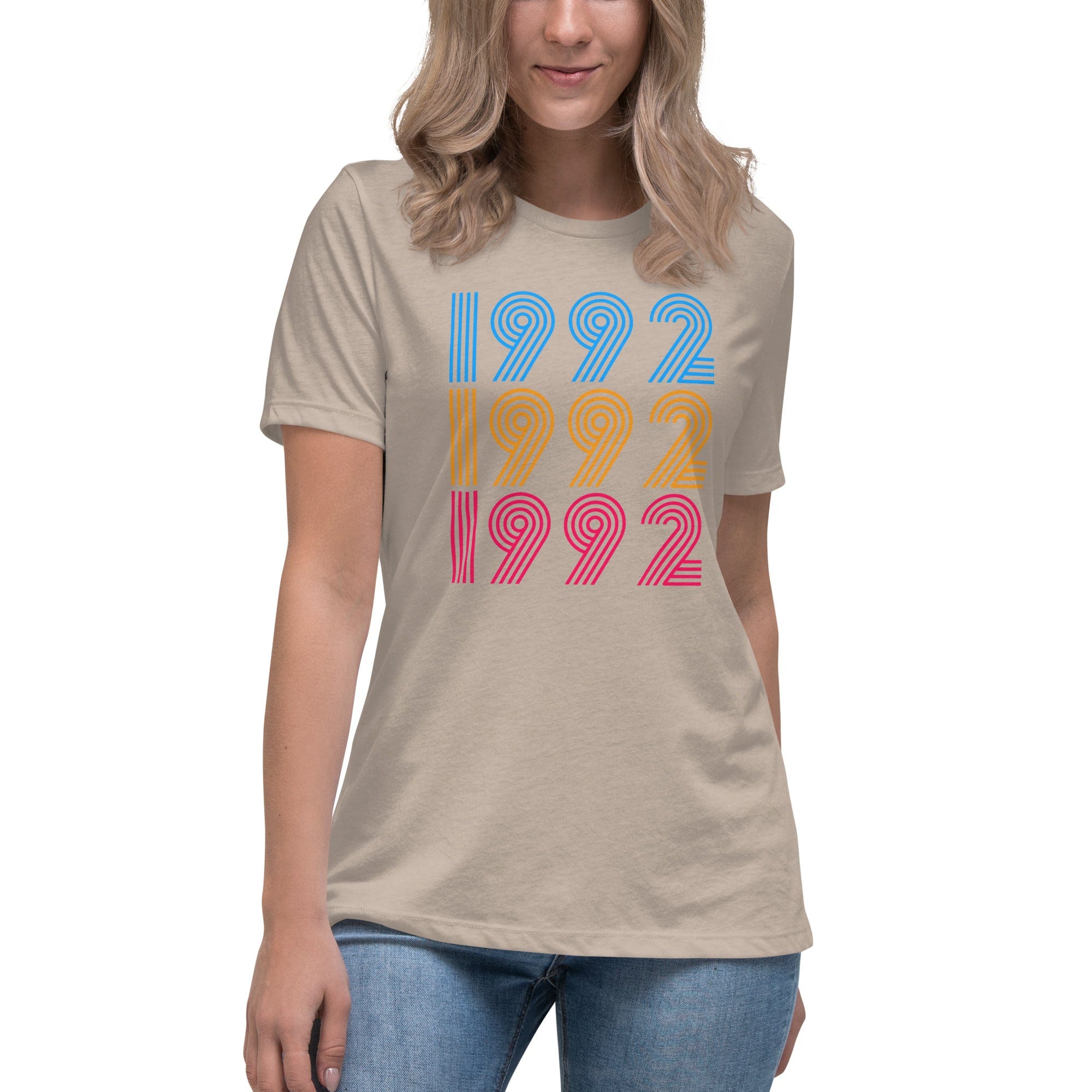 Spruced Roost Apparel & Accessories Heather Stone / S Vintage 1992 30th Birthday - Celebrate - Happy Birthday -  S-3X