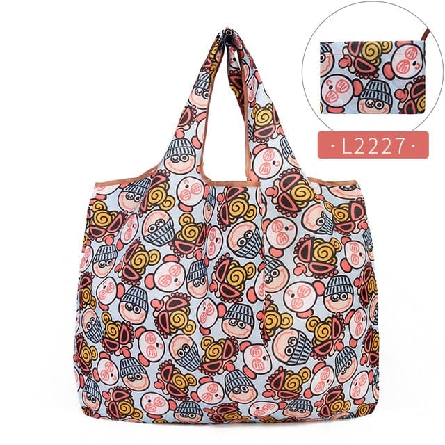 Bulaun Bag Store Bag Z12078 Foldable Bag Traveling Nylon Reusable Waterproof Tote - 26 Colors