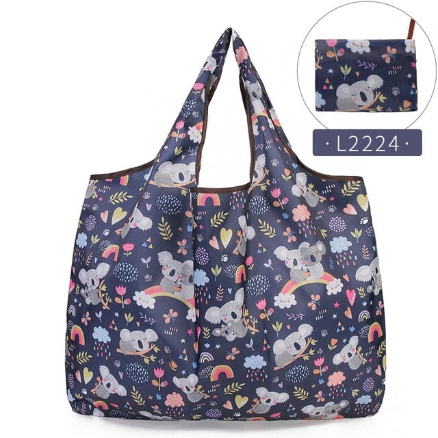 Bulaun Bag Store Bag Foldable Bag Traveling Nylon Reusable Waterproof Tote - 26 Colors