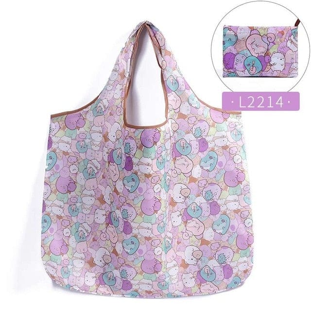 Bulaun Bag Store Bag Z12045 Foldable Bag Traveling Nylon Reusable Waterproof Tote - 26 Colors