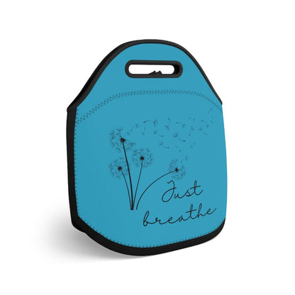 Printify Bags 12" × 12'' Just Breathe Neoprene Lunch Bag - Blue