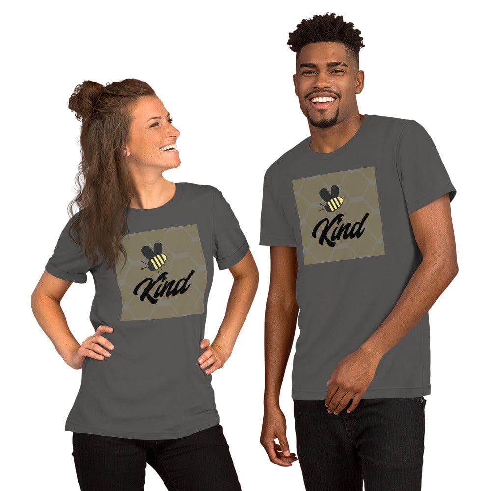 Spruced Roost Asphalt / S Be Kind - Kindness Friendship Bee Summer Honey Unisex t-shirt