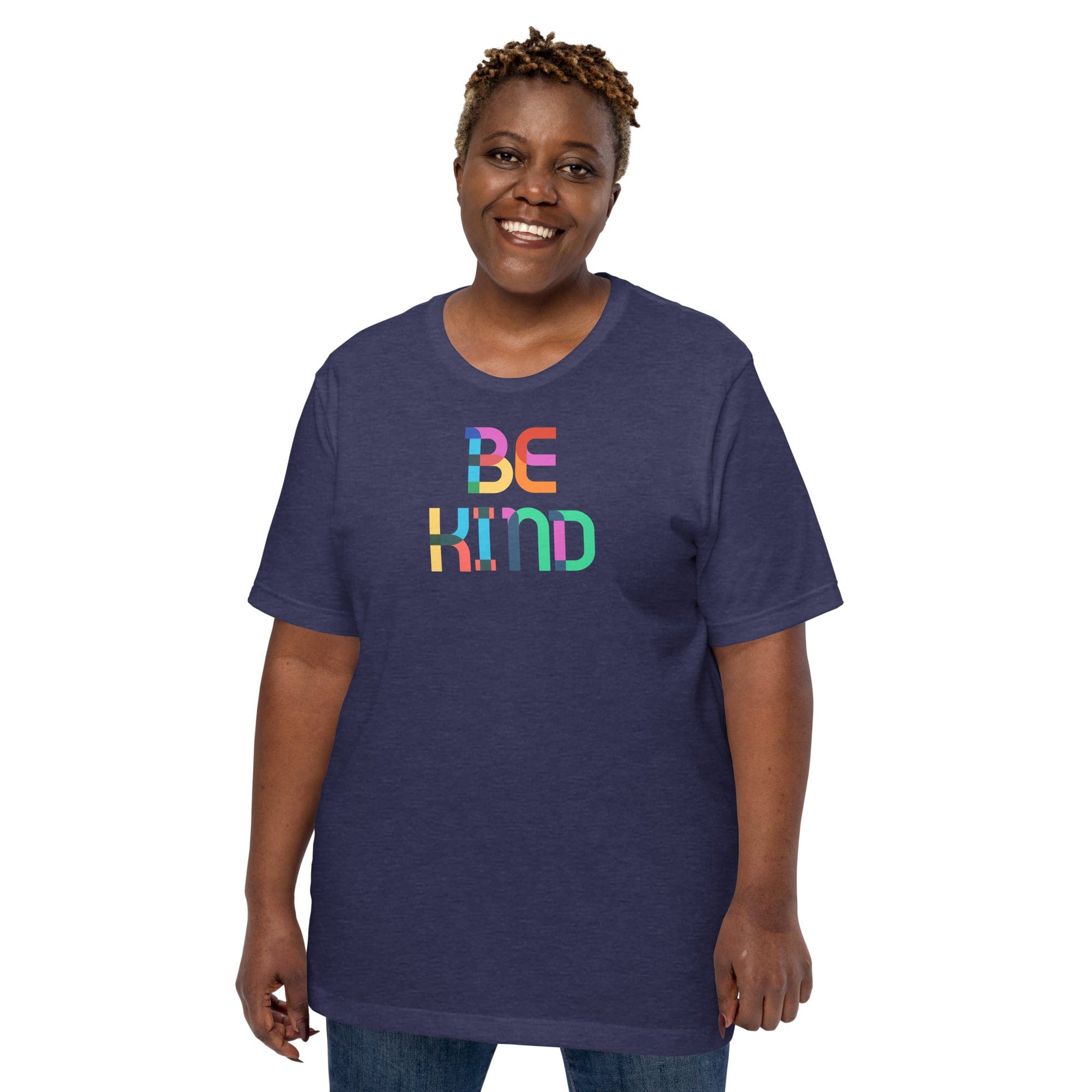 Spruced Roost Heather Midnight Navy / XS Be Kind Women's Basic Organic Cotton T-shirt - S-4XL