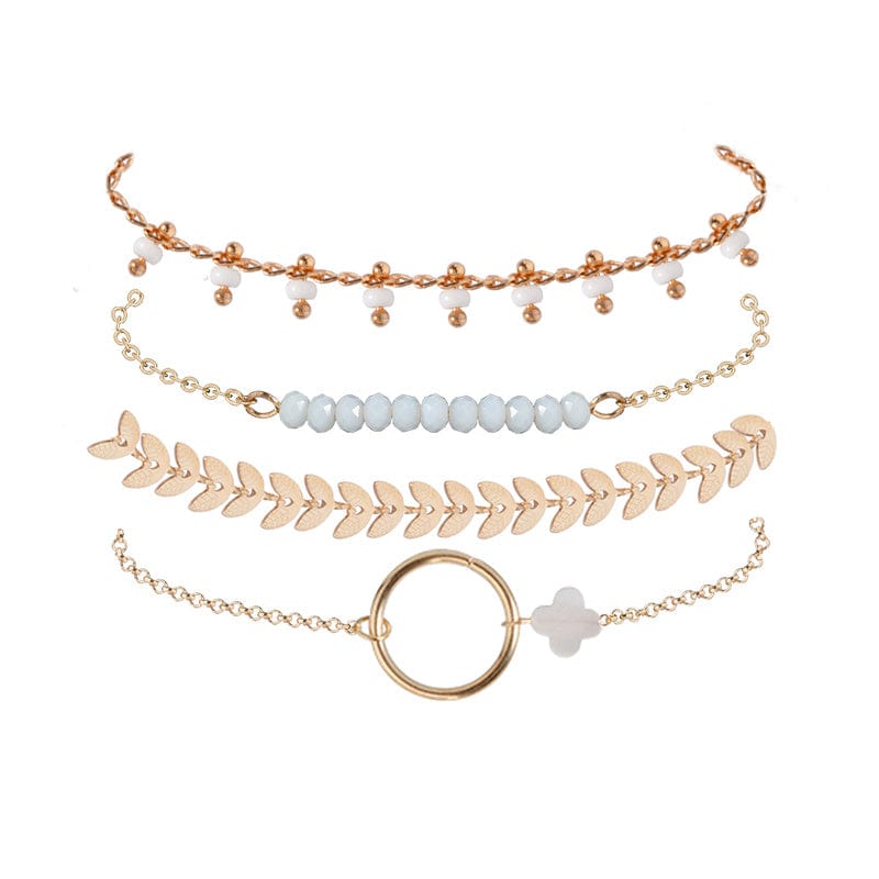 Spruced Roost Bracelets Timeless Gold Tone Bracelet Set - 4 pcs