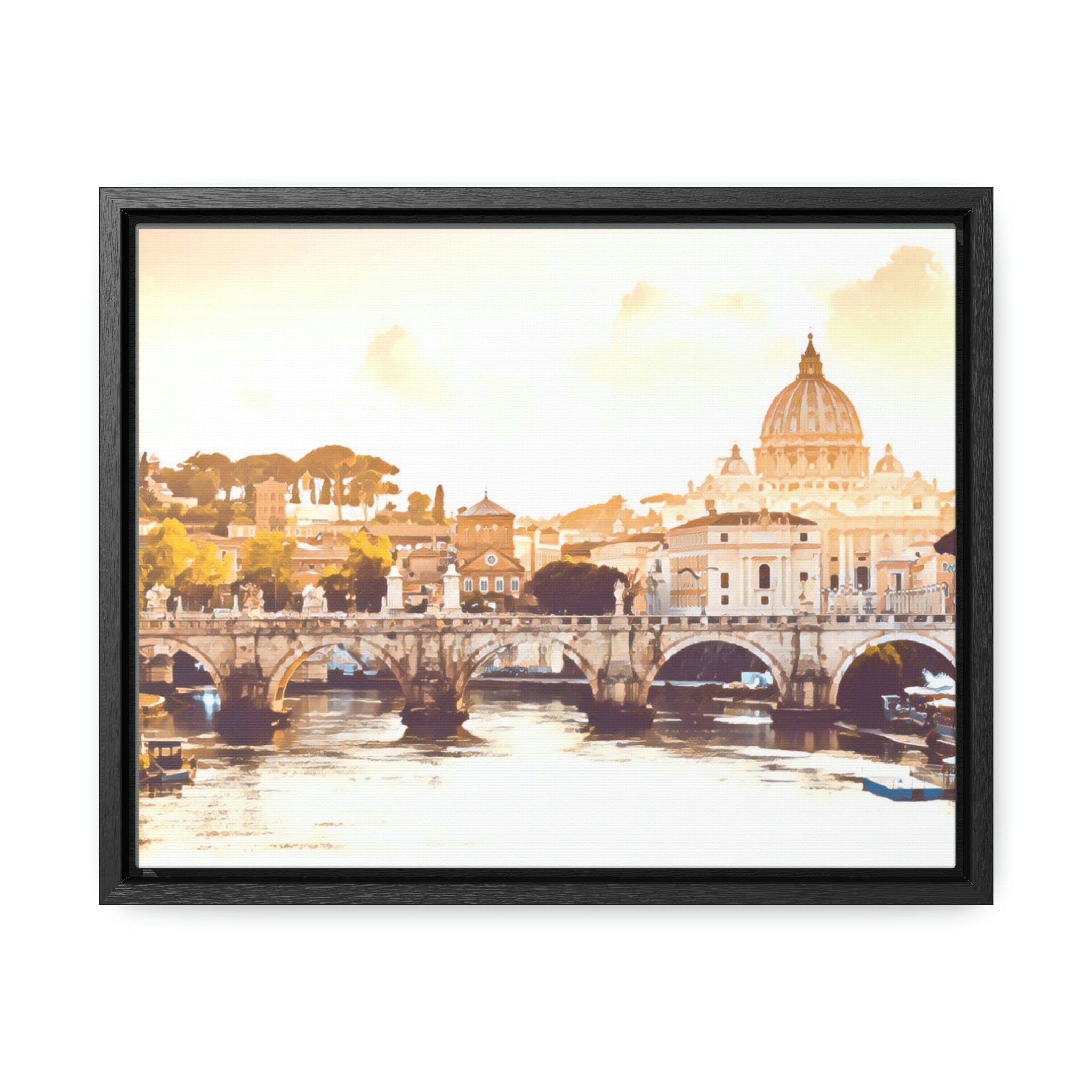 Printify Canvas 14″ x 11″ / Black / Premium Gallery Wraps (1.25″) Gallery Canvas Wraps, Horizontal Frame
