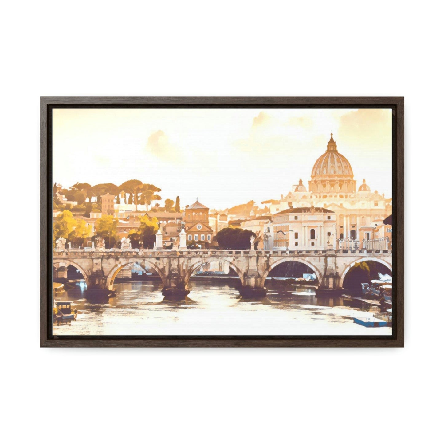 Printify Canvas 18″ x 12″ / Walnut / Premium Gallery Wraps (1.25″) Gallery Canvas Wraps, Horizontal Frame