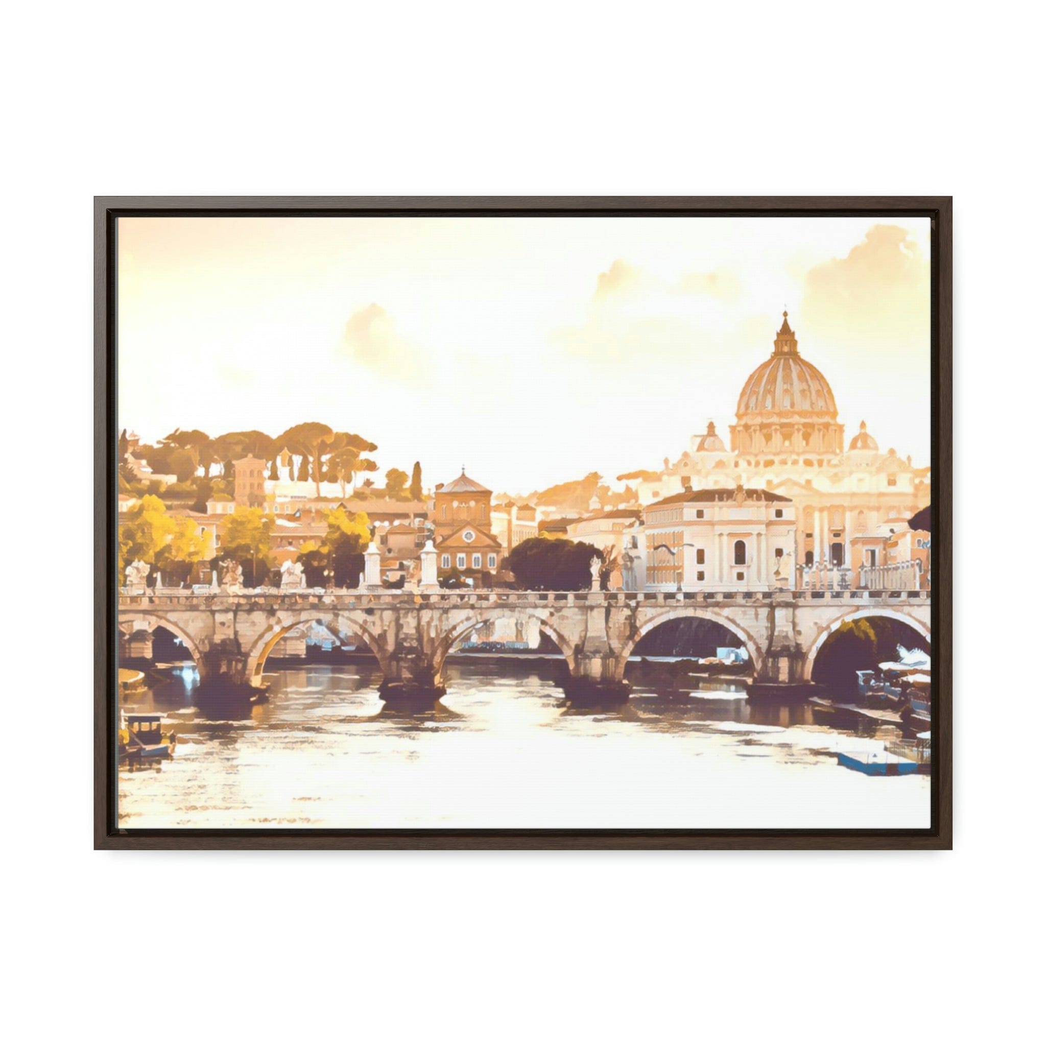 Printify Canvas 24″ x 18″ / Walnut / Premium Gallery Wraps (1.25″) Gallery Canvas Wraps, Horizontal Frame