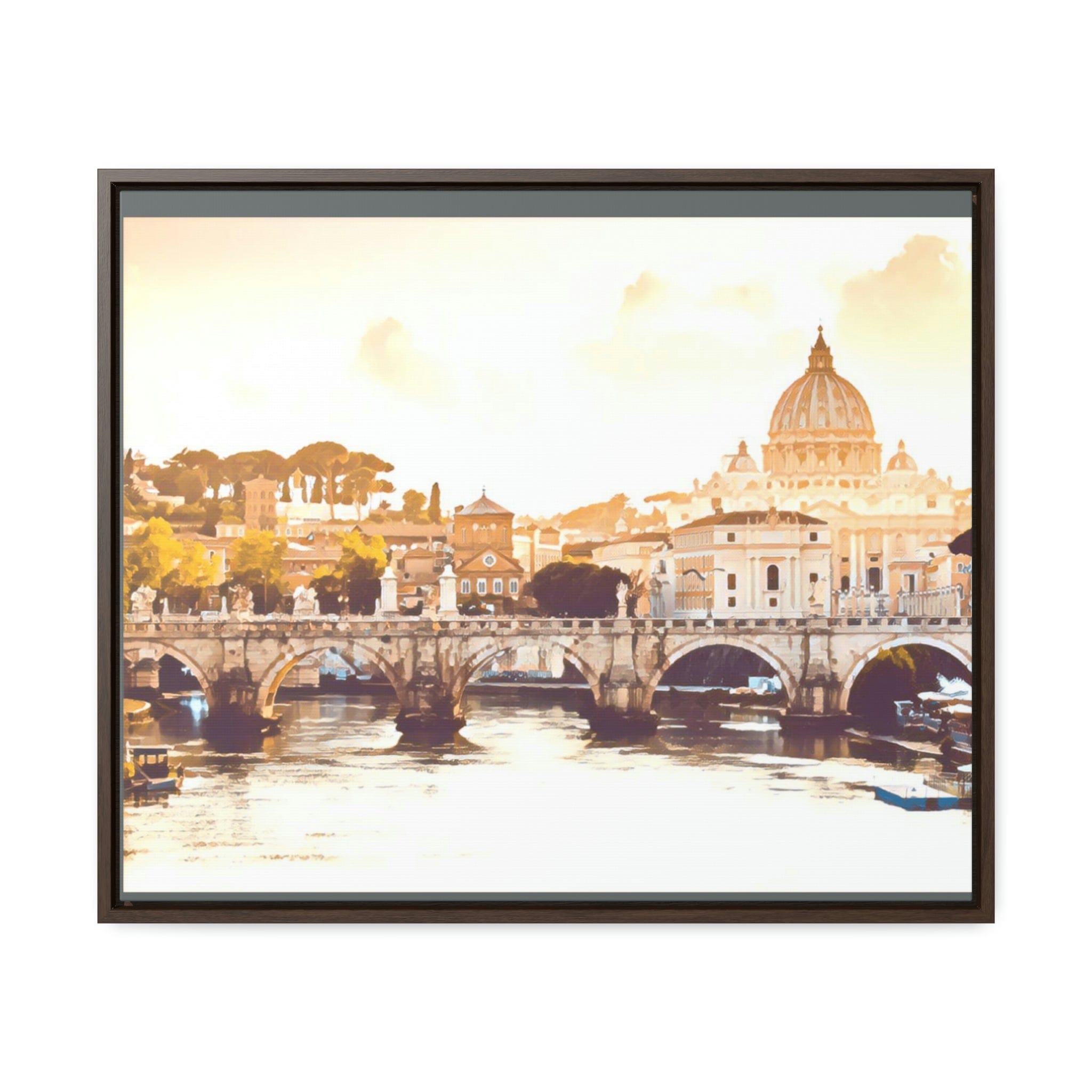 Printify Canvas 24″ x 20″ / Walnut / Premium Gallery Wraps (1.25″) Gallery Canvas Wraps, Horizontal Frame