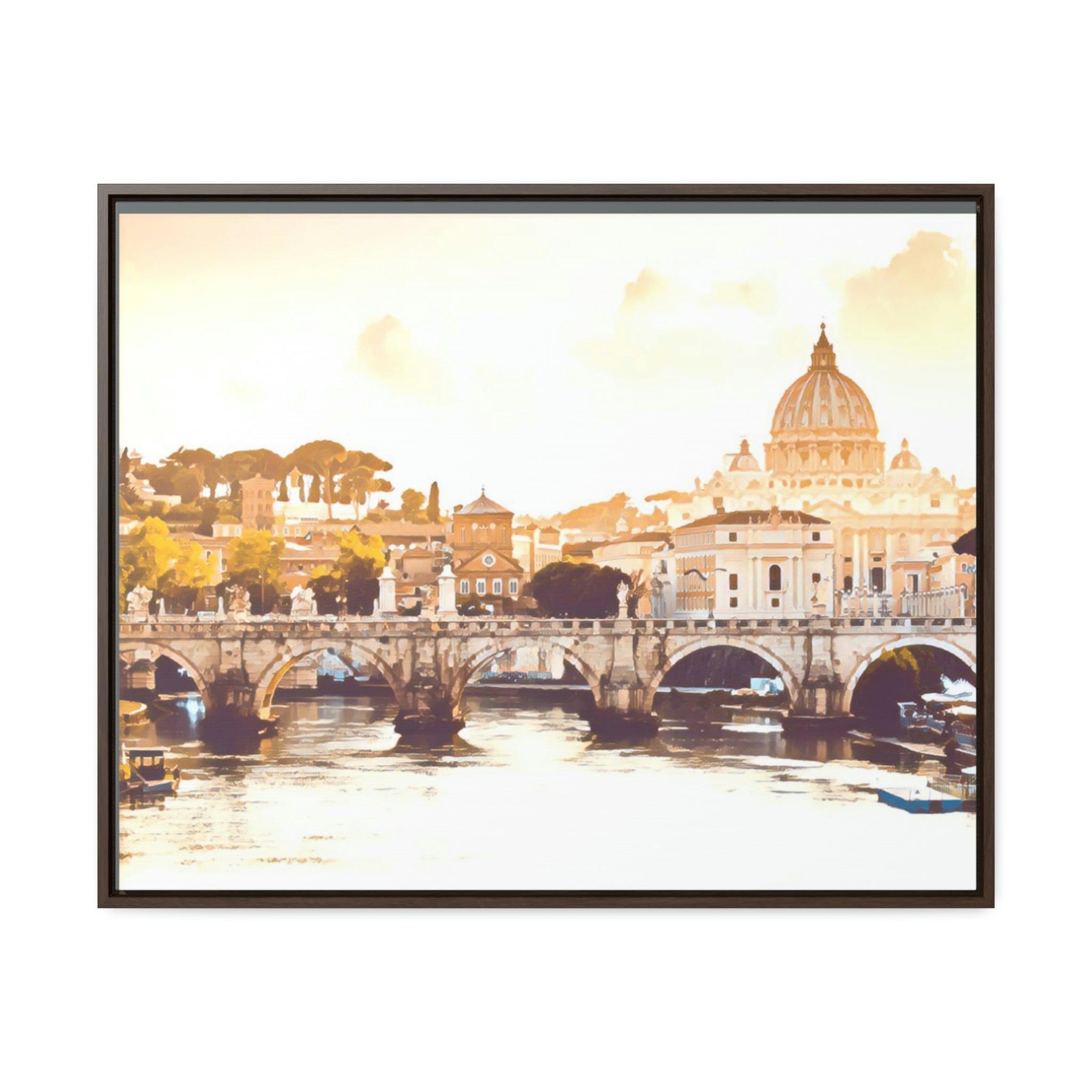 Printify Canvas 30″ x 24″ / Walnut / Premium Gallery Wraps (1.25″) Gallery Canvas Wraps, Horizontal Frame