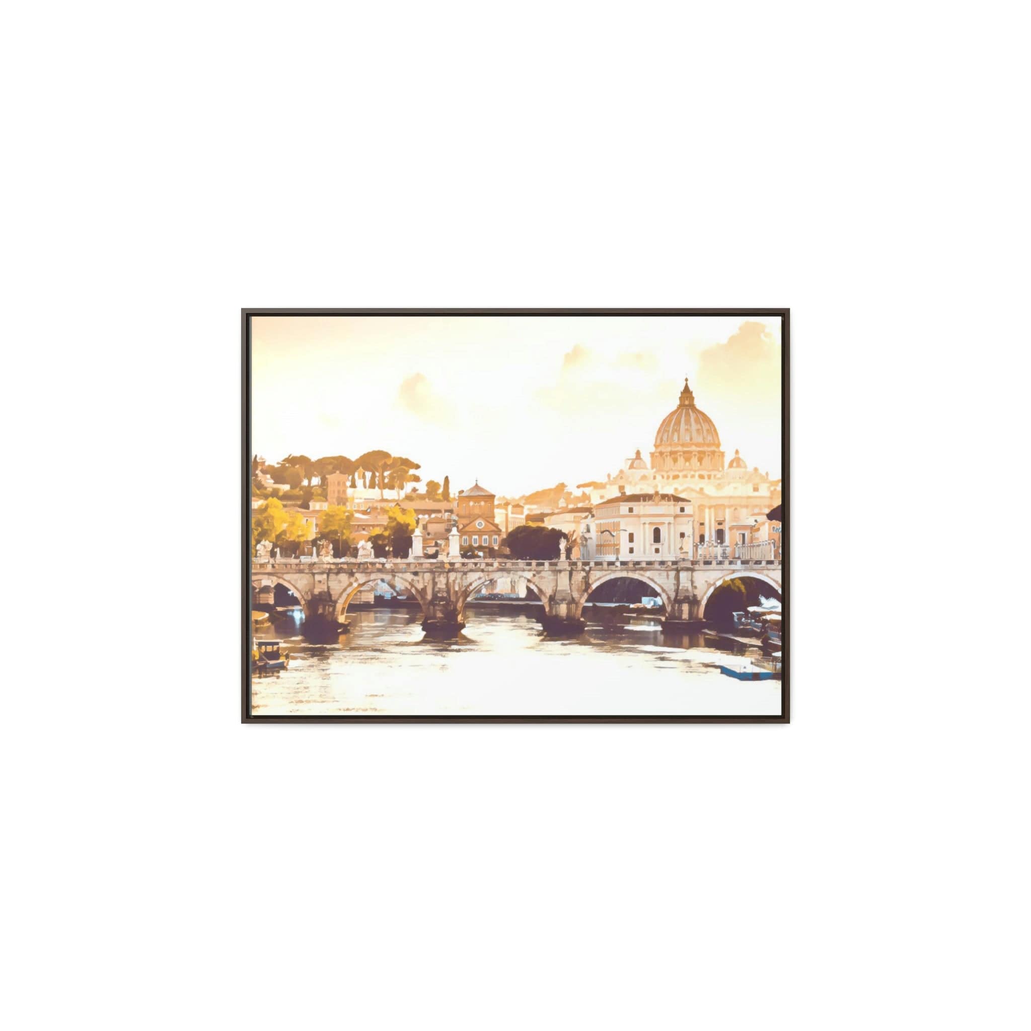 Printify Canvas 40″ x 30″ / Walnut / Premium Gallery Wraps (1.25″) Gallery Canvas Wraps, Horizontal Frame