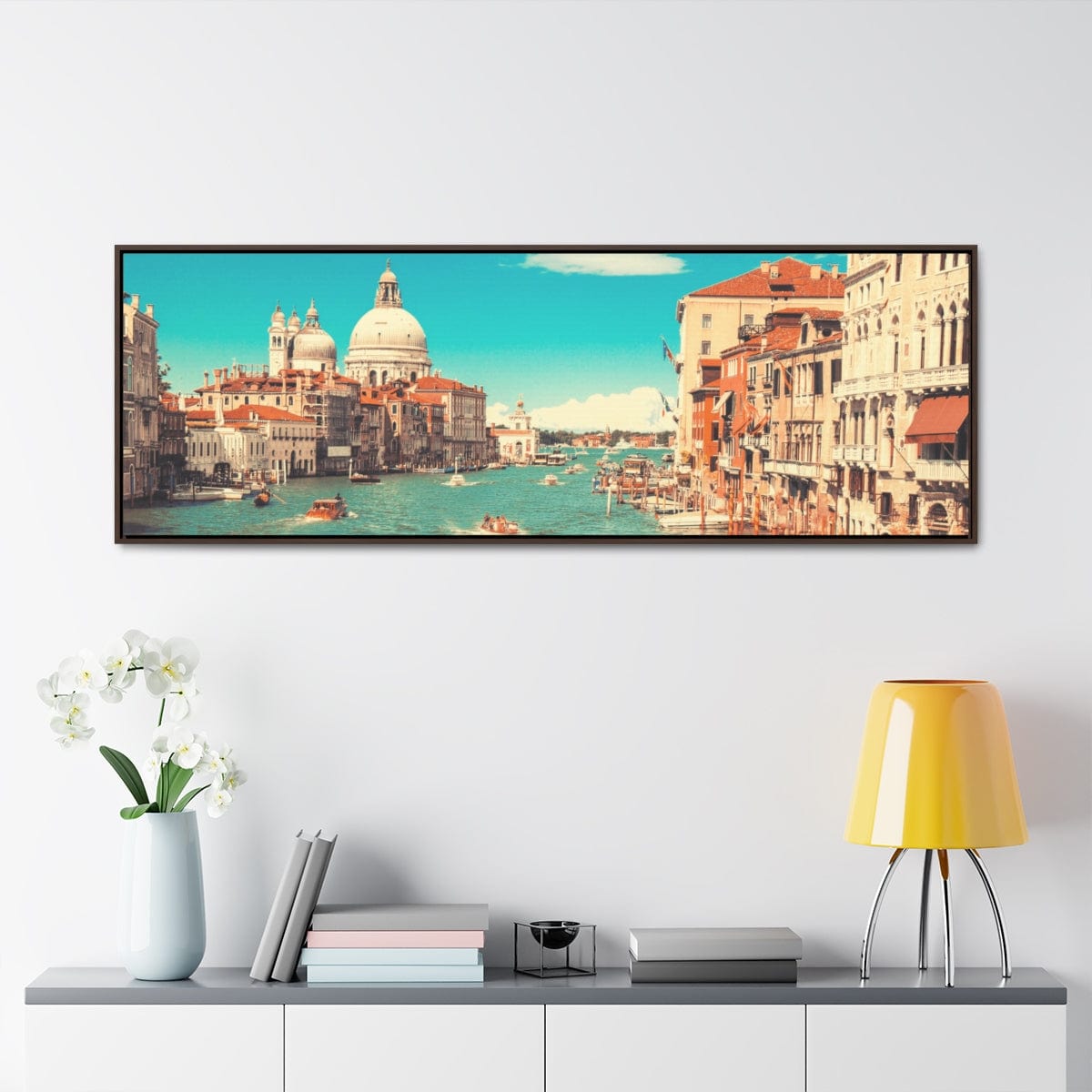 Printify Canvas Venice, Italy Gallery Canvas Wraps, Horizontal Frame 60″ x 20″