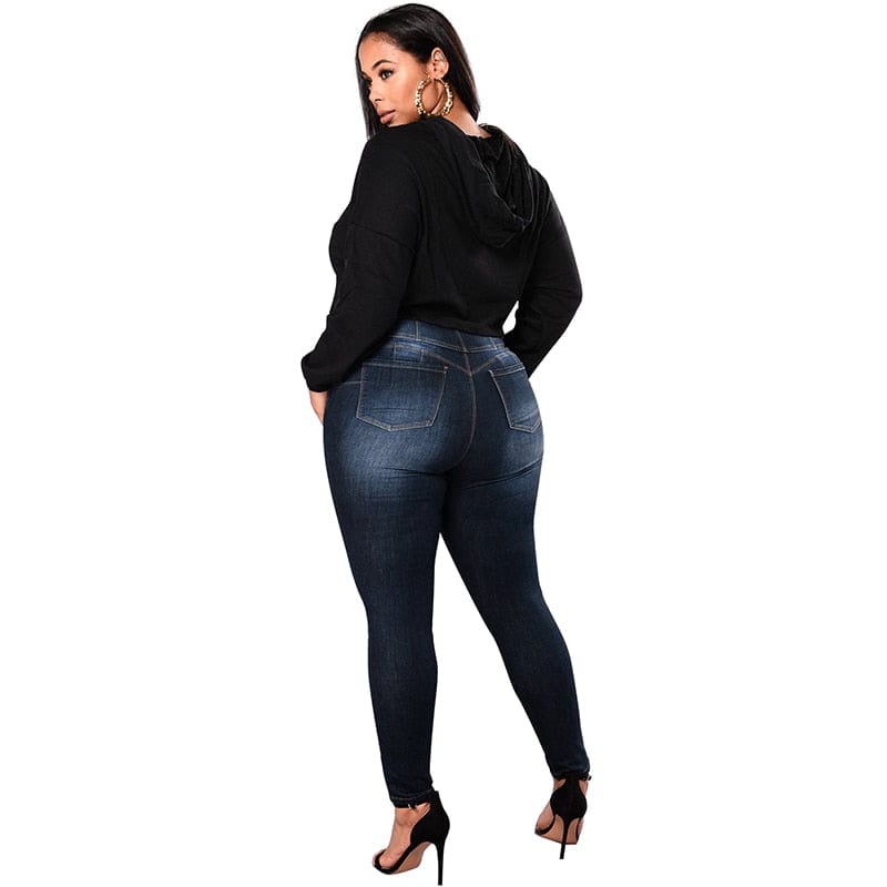 Spruced Roost Curve Clothing Spark Comfy Curve High Waist Plus Jeans - L-7XL