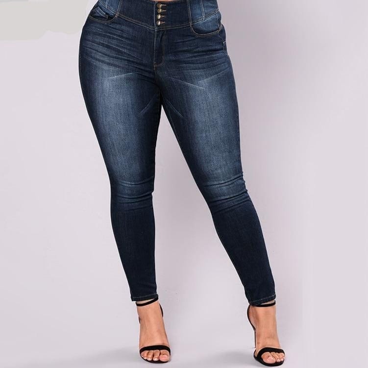 Spruced Roost Curve Clothing Spark Comfy Curve High Waist Plus Jeans - L-7XL