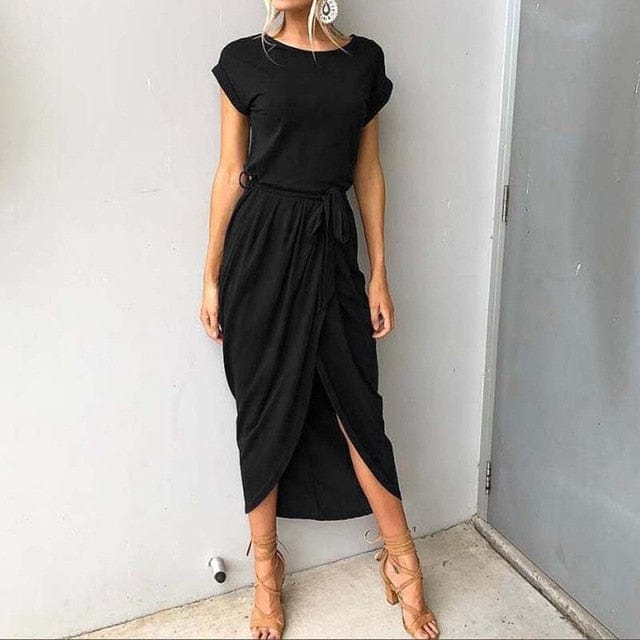 Spruced Roost Dress Black / S A-list long Maxi Dress - XS-3XL - 4 Colors