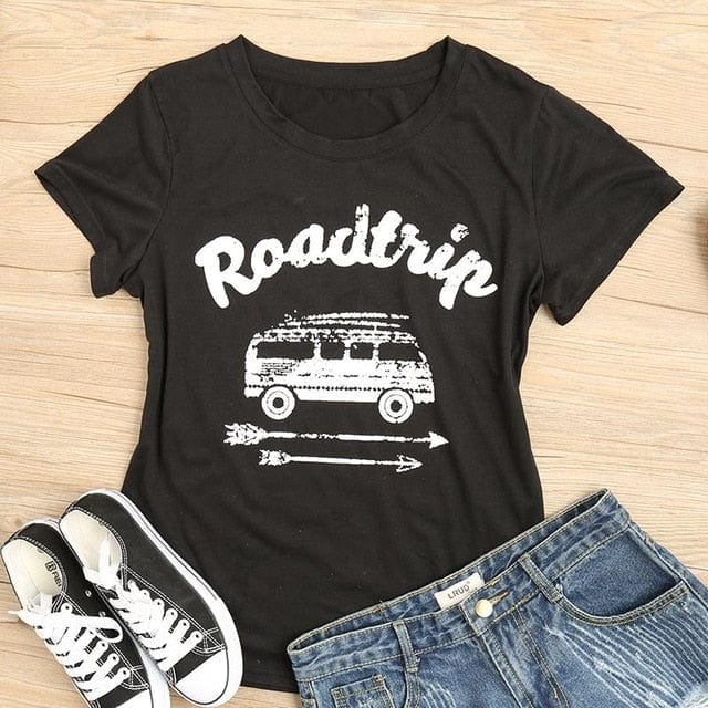 Spruced Roost Dress black / S Dreaming of a Road Trip - S-3XL - Black