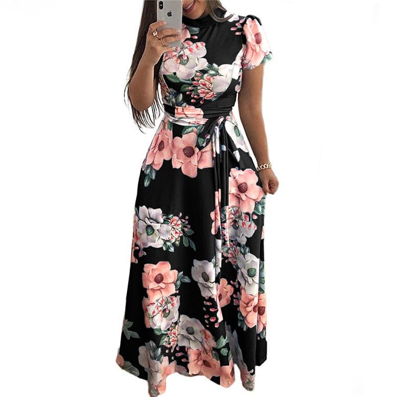 Spruced Roost Dress Floral Garden Long Maxi Dress - S-3XL - 3 Colors