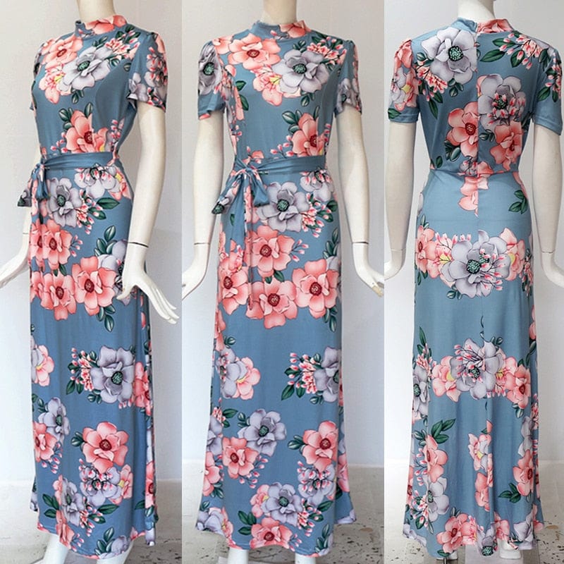 Spruced Roost Dress Floral Garden Long Maxi Dress - S-3XL - 3 Colors