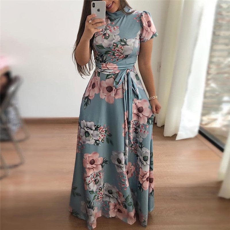 Spruced Roost Dress Floral Garden Long Maxi Dress - S-3XL - 3 Colors