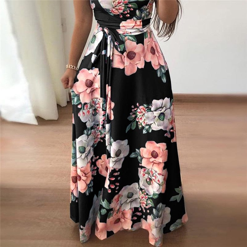 Spruced Roost Dress Floral Garden Long Maxi Dress - S-3XL - 3 Colors