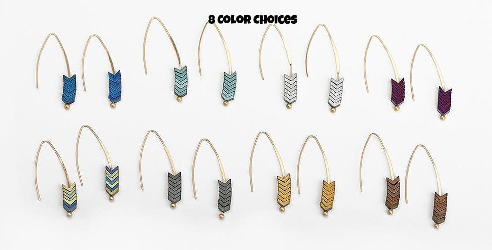 Spruced Roost Earrings Arrow Wheat Drop Earrings - 8 Colors