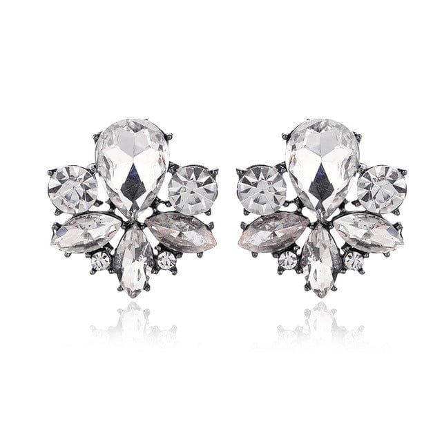 Spruced Roost Earrings clear Avant Sparkle Crystal Pierced Earrings - 14 Colors