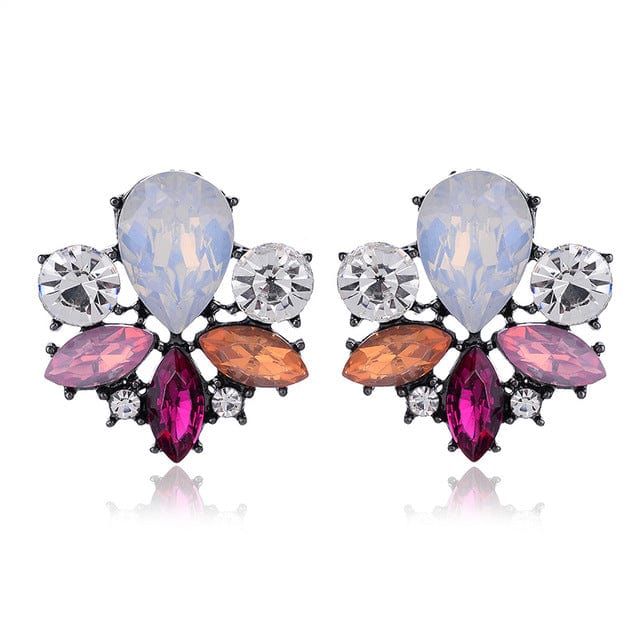 Spruced Roost Earrings color 1 Avant Sparkle Crystal Pierced Earrings - 14 Colors